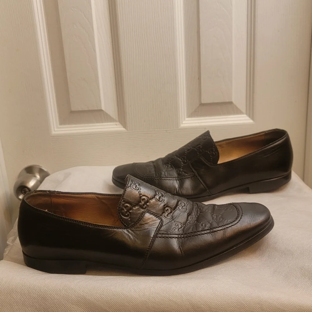 GUCCI MEN'S BROWN GUCCISSIMA LOAFERS SIZE9.5